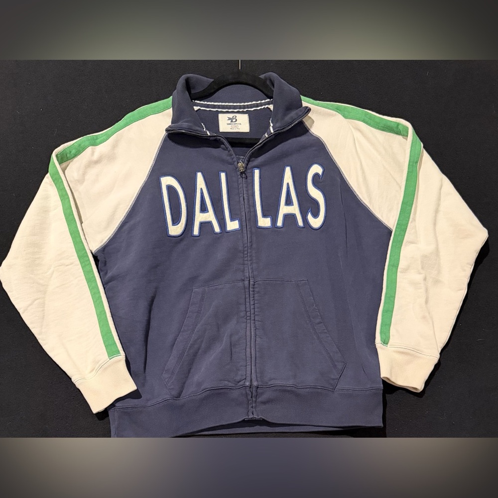 Dallas Mavericks Banner Supply Sweatshirt Zip Up Jacket XL‎